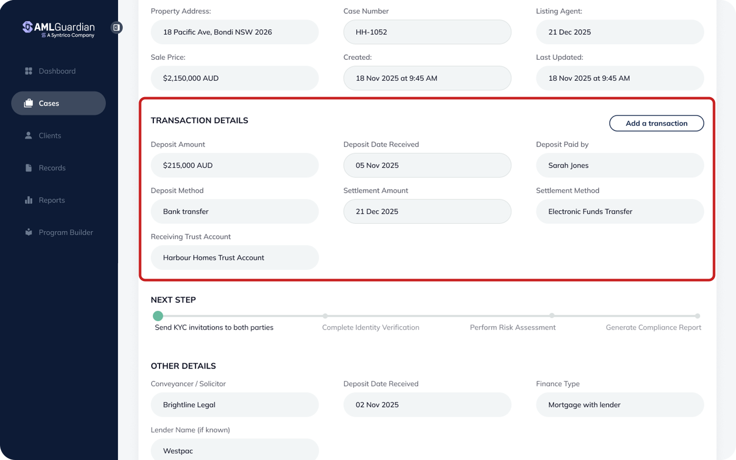 TRANSACTION MONITORING V2