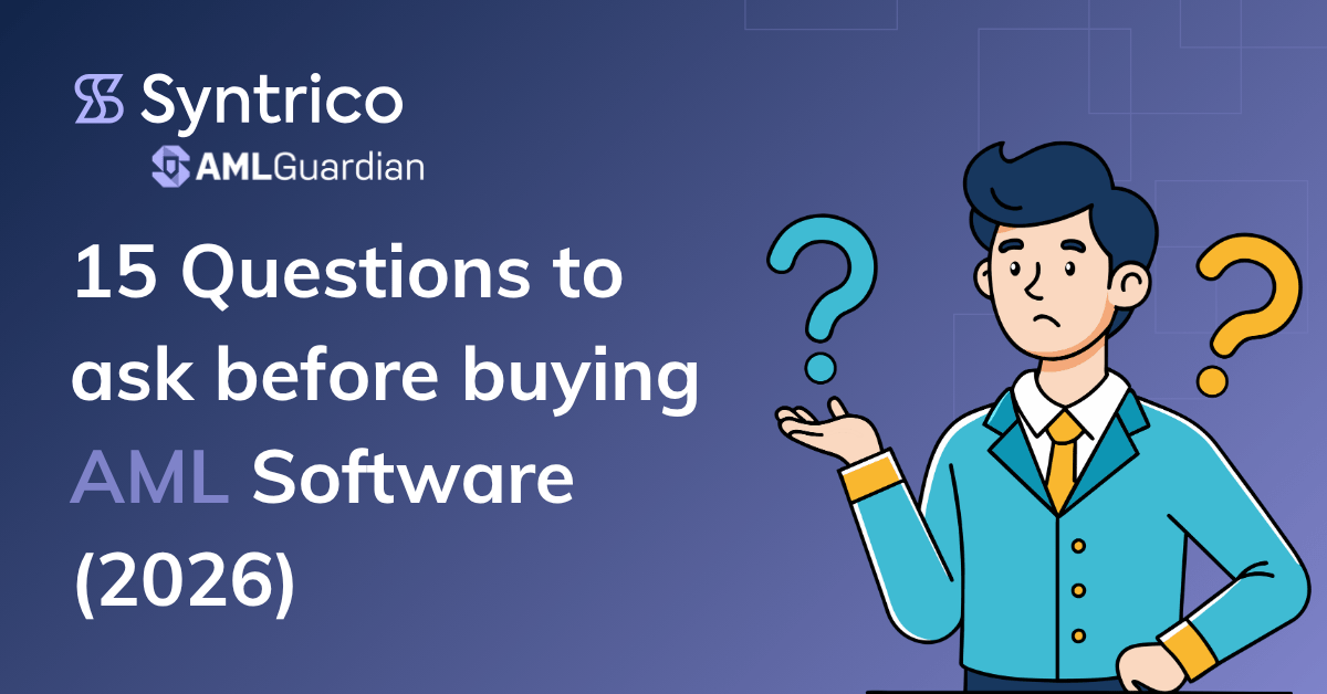questions to ask before buying AML software