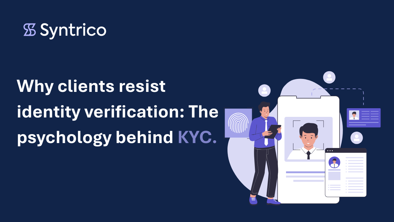 Why do clients resist identity verification? Ask any onboarding team in Australia and they'll tell you the same thing: the moment you ask a client for photo ID, something shifts. The tone changes. The questions start. Sometimes the client just goes quiet and never finishes the form.